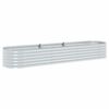vidaXL Odlingsl&aring;da upph&ouml;jd galvaniserat st&aring;l 320x80x44 cm silver