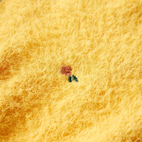 Stickad tr&ouml;ja f&ouml;r barn ockra 128