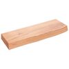 vidaXL V&auml;gghylla ljusbrun 60x20x6 cm behandlad massiv ek