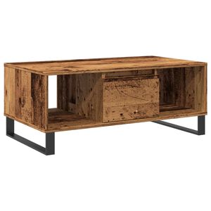 vidaXL Soffbord &aring;ldrat tr&auml; 90x50x36,5 cm konstruerat tr&auml;