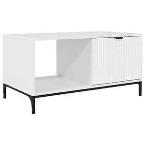 vidaXL Kaffeebord H&ouml;gblanka vita 90 x 49 x 46 cm Konstruerat tr&auml;