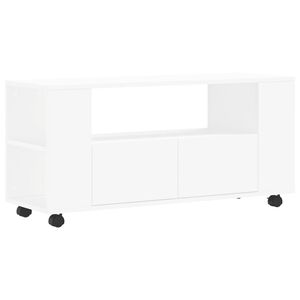 vidaXL TV-sk&aring;p vit 102x34,5x43 cm konstruerat tr&auml;