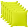 vidaXL Kudd&ouml;verdrag 6 st HOUTEN Klart gr&ouml;n. 45 x 45 cm Polyester