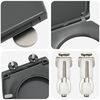 vidaXL Snabbt Släpp Toalettstolssits Antracit 44.8 x 37.3 x 4.2 cm