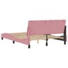 vidaXL Bed Frame without Mattress "Hanko" Pink 140x200 cm Velvet