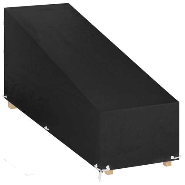 vidaXL Överdrag för solsäng 12 öljetter 205x75x40/70 cm polyeten