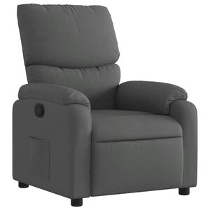 vidaXL Reclinerf&aring;t&ouml;lj m&ouml;rkgr&aring; tyg