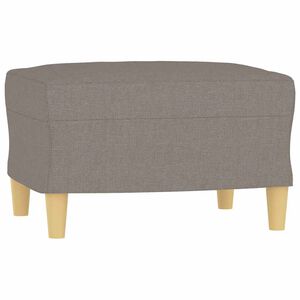 vidaXL Fotpall Taupe 60x50x41 cm tyg