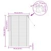 vidaXL Persienn Justerbar Silvergr&aring; 150 x 70 cm PVC