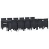 vidaXL Tr&auml;dg&aring;rdsm&ouml;belset 13 pcs Antracit Polt rotting