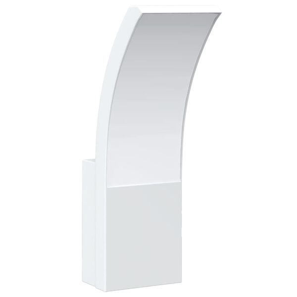 vidaXL Utomhusv&auml;gglampor LED 2 st vit gjuten aluminium