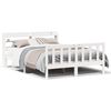 vidaXL S&auml;ngram utan madrass vit 160x200 cm massiv furu