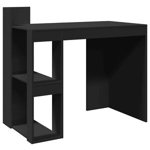 vidaXL Skrivbord svart 103,5x56,5x94 cm konstruerat tr&auml;
