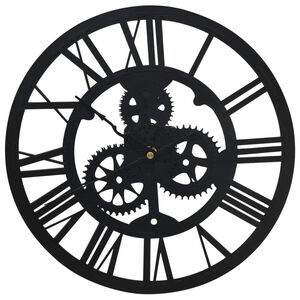 vidaXL V&auml;ggklocka svart 30 cm akryl