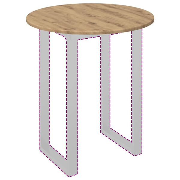 vidaXL Bordsskiva artisan ek 60 x 60 x 1,5 cm Konstruerat tr&auml;