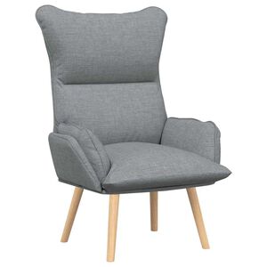 vidaXL f&aring;t&ouml;lj Ljusgr&aring; 69 x 74 x 93 cm Tyg och plywood