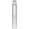 vidaXL Gabion bågformad 3 st 400x30x160/180 cm galvaniserat järn