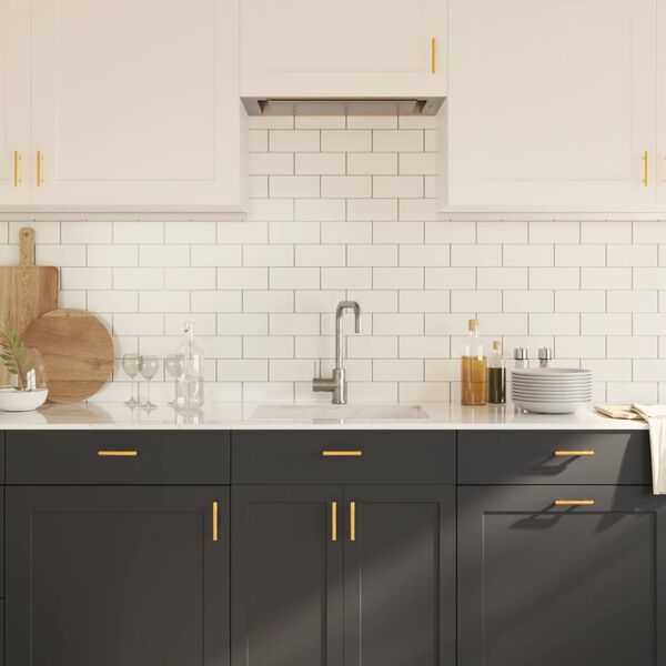 vidaXL Sk&aring;phandtag 20 st guld 64 mm rostfritt st&aring;l