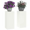vidaXL V&auml;xtst&auml;ll 2 pcs Vit 24 x 24 x 55 cm St&aring;l