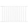 vidaXL Staketpanel Woerden pulverlackerad st&aring;l 163x117 cm vit