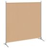 vidaXL 2-Panel Rumsavskiljare Beige 348 x 180 cm Tyg