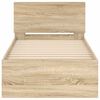 vidaXL Sängram utan madrass med huvudgavel sonoma-ek 90x200 cm