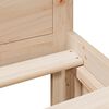 vidaXL S&auml;ngram utan madrass med huvudgavel 120x190 cm massiv furu