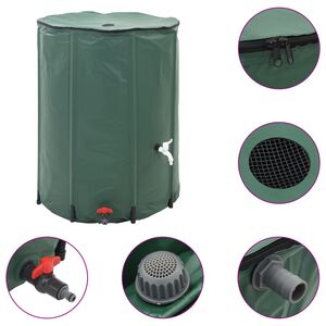 vidaXL Regntunna hopf&auml;llbar 750 L
