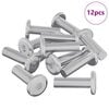 vidaXL Skruv 12 pcs Silver 8 x 28 mm St&aring;l