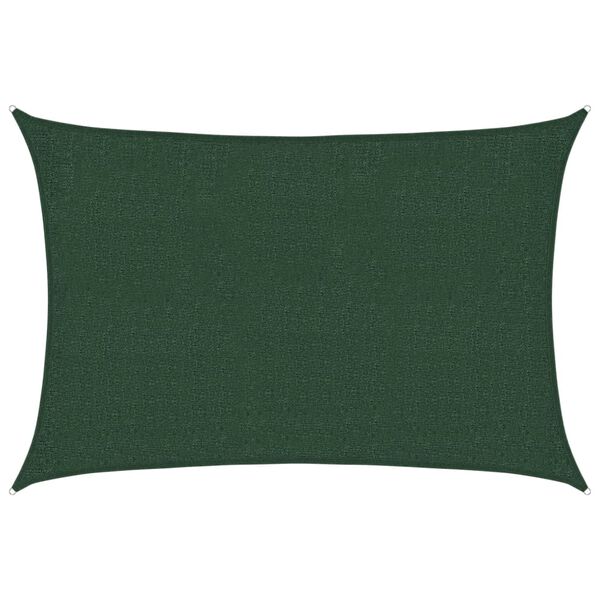 vidaXL Solsegel 160 g/m&sup2; m&ouml;rkgr&ouml;n 2x3 m HDPE