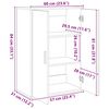 vidaXL Skänk grå sonoma 60x31x84 cm konstruerat trä