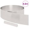 vidaXL Kant f&ouml;r gr&auml;smatta Silver 450 x 0.05 x 15 cm Rostfritt st&aring;l