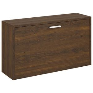 vidaXL Skob&auml;nk brun ek 80x24x45 cm konstruerat tr&auml;