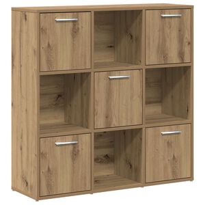 vidaXL Bokhylla artisan ek 90x28x90 cm konstruerat tr&auml;