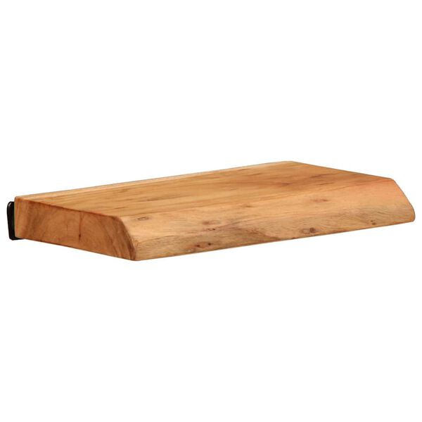 vidaXL Vägghyllor 2 st 30x20x3,5 cm massivt trä akacia