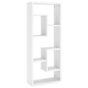 vidaXL V&auml;gghylla vit 36x16x90 cm konstruerat tr&auml;