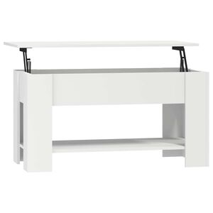 vidaXL Soffbord vit 101x49x52 cm konstruerat tr&auml;