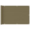 vidaXL Balkongskärm taupe 90x400 cm HDPE
