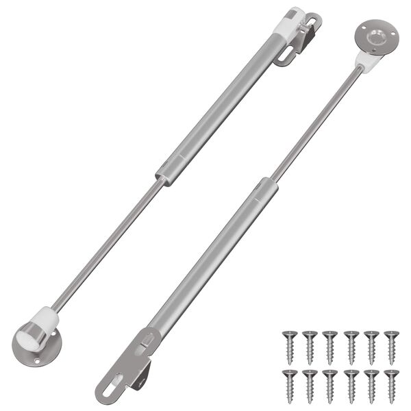 vidaXL Hydraulisk Gasfj&auml;der 2 pcs Silver 280 x 17 x 16 mm PP och J&auml;rn