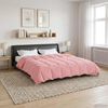 vidaXL Sommar Duvet Quiltad Rosa 200 x 200 cm Mikrofiber