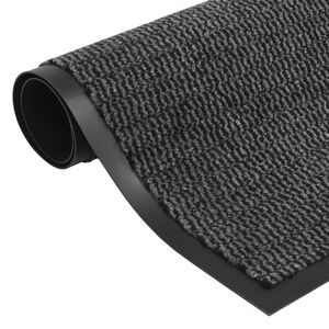 vidaXL D&ouml;rrmatta tuftad 60x150 cm antracit