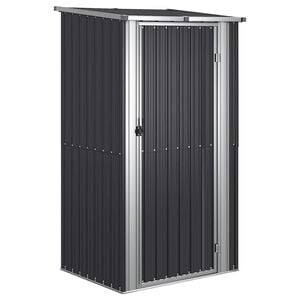 vidaXL Tr&auml;dg&aring;rdsskjul antracit 118,5x97x209,5 cm galvaniserat st&aring;l