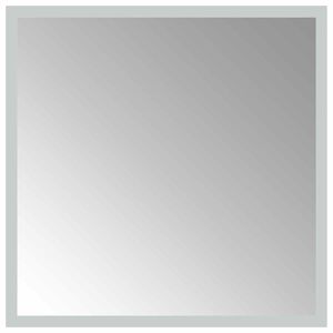 vidaXL LED Badrumsspegel med spegel Transparent 40 x 40 cm h&auml;rdat glas