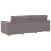 vidaXL Soffa 3 pcs Taupe 220 x 80 x 84 cm Linnenblandad tyg