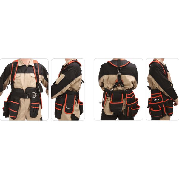 YATO Verktygsb&auml;lte med h&auml;ngslen polyester 128 cm