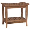 vidaXL Badrum Sidobord Naturlig 50 x 35 x 45 cm Massivt teaktr&auml;