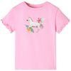 T-shirt med korta &auml;rmar f&ouml;r barn ljus rosa 116