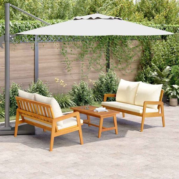 vidaXL Bistroset 3 pcs Brun 115 x 65 x 71 cm Massivt Akaciaträ