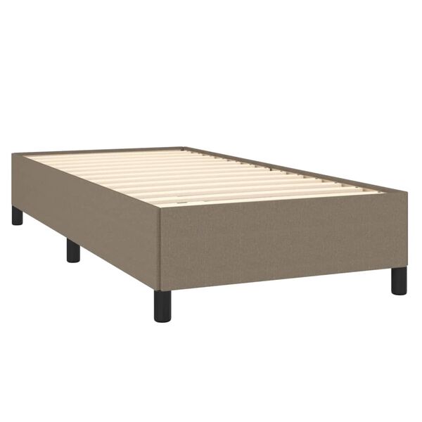 vidaXL S&auml;ngram utan madrass taupe 100x200 cm tyg