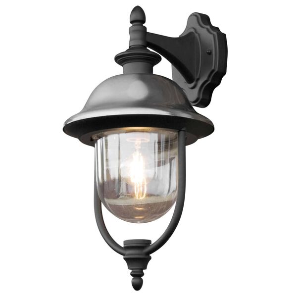 KONSTSMIDE V&auml;gglampa Parma ned borstat rostfritt st&aring;l